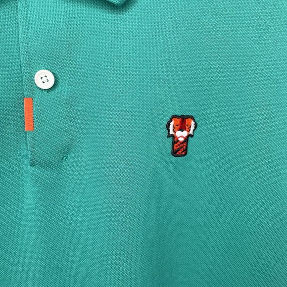 NIKE Tiger Woods Polo Shirt Mens Large Green Dri-Fit Frank Logo Masters Golf - Picture 4 of 10